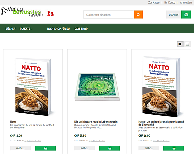 Shop f&uuml;r die Schweiz und Liechtenstein